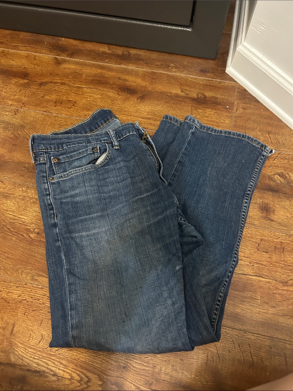 Levi's Women's Medium Blue Flare Jeans - Wide Leg